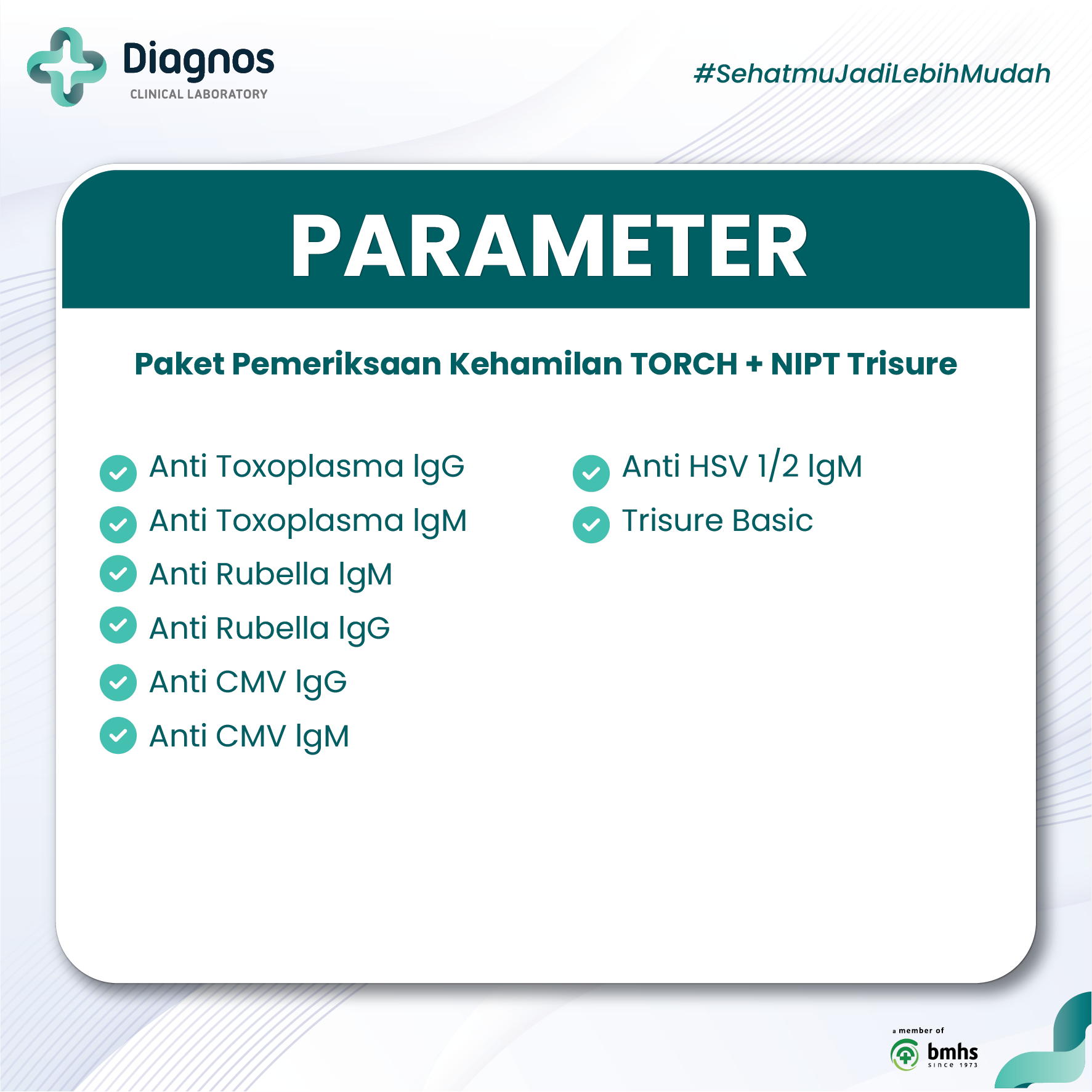 Pemeriksaan Kehamilan TORCH + NIPT Trisure