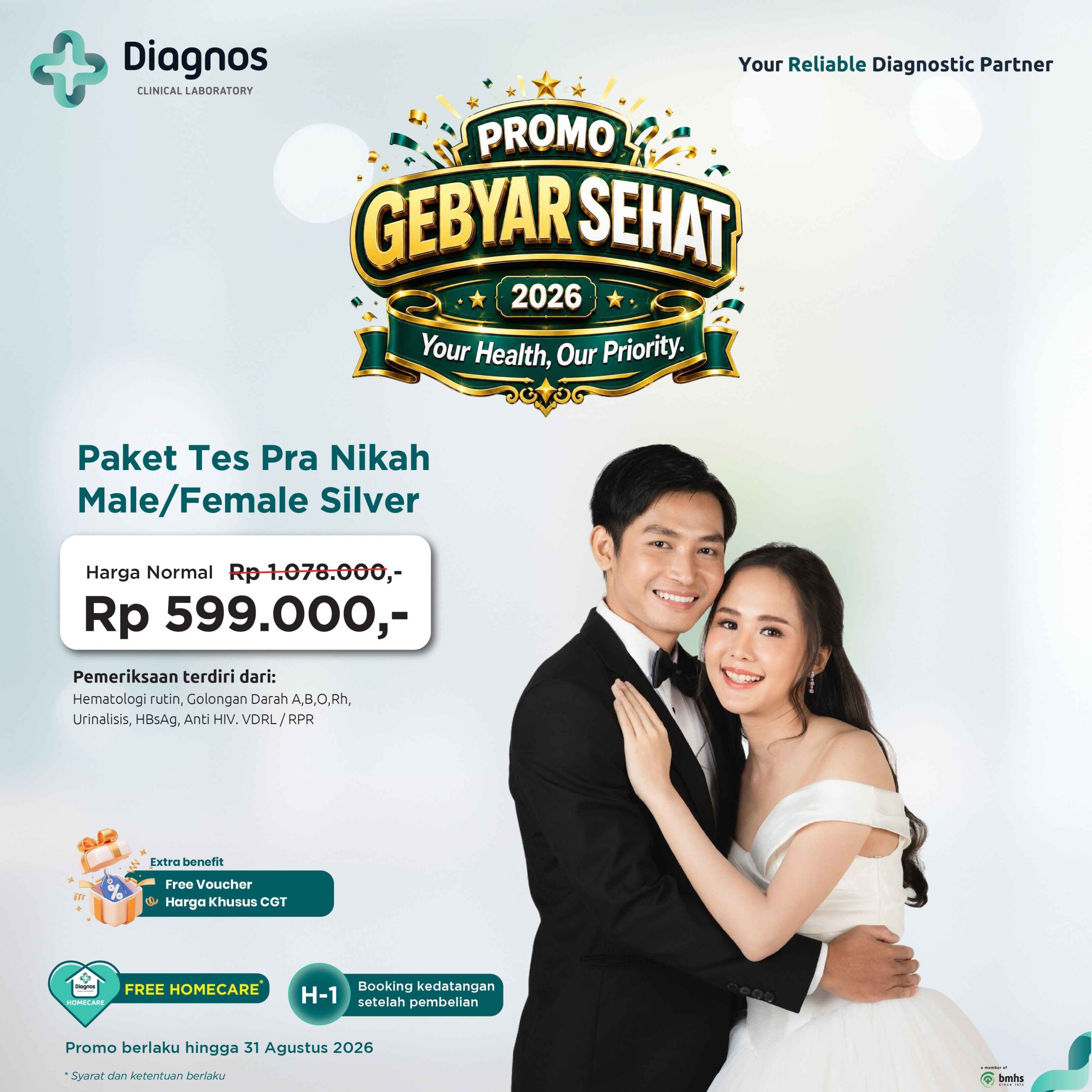 Paket Tes Pra-Nikah - Male/Female Silver